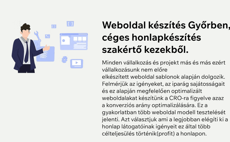 weboldal készítés Győr